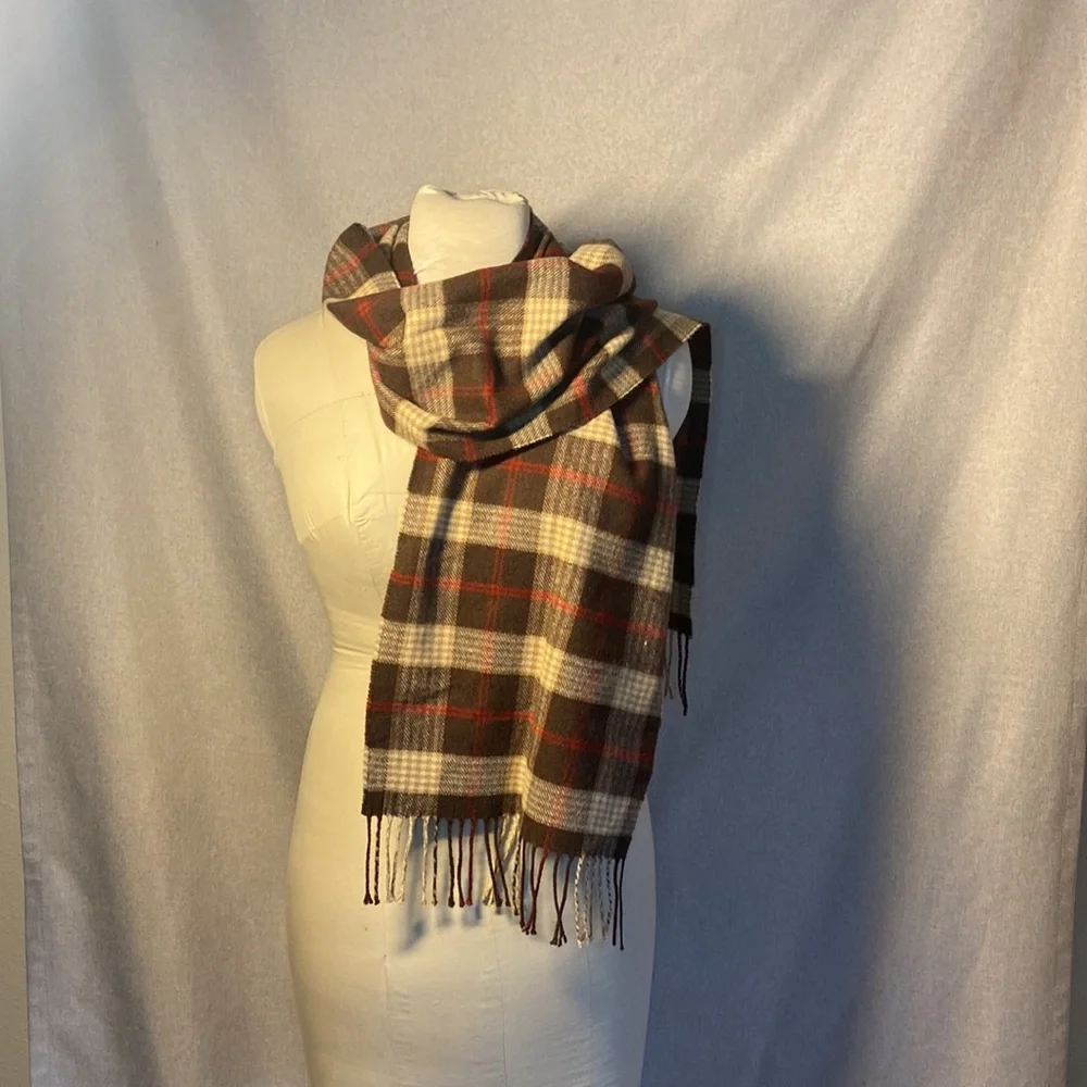 Italy design plaid scarf